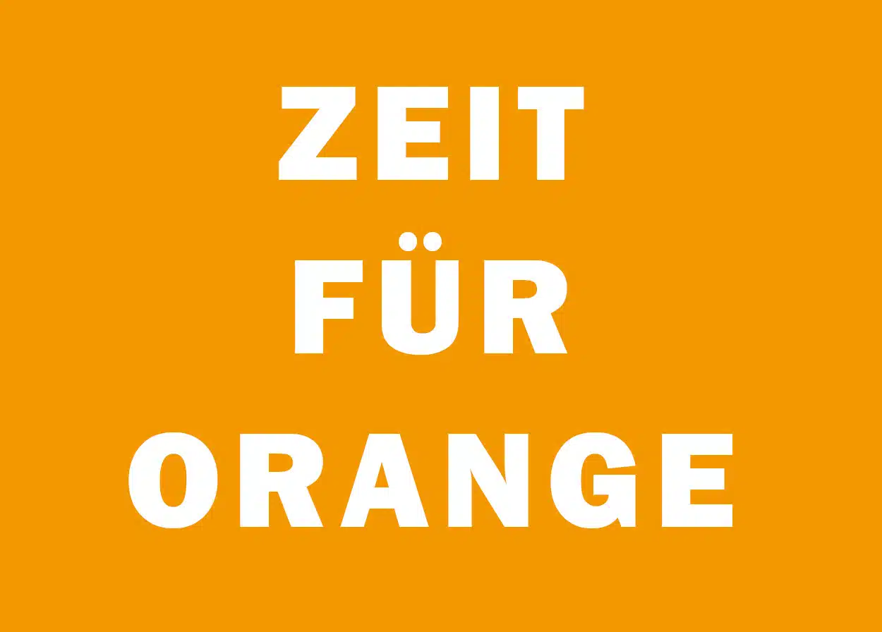 Zeit für Orange
