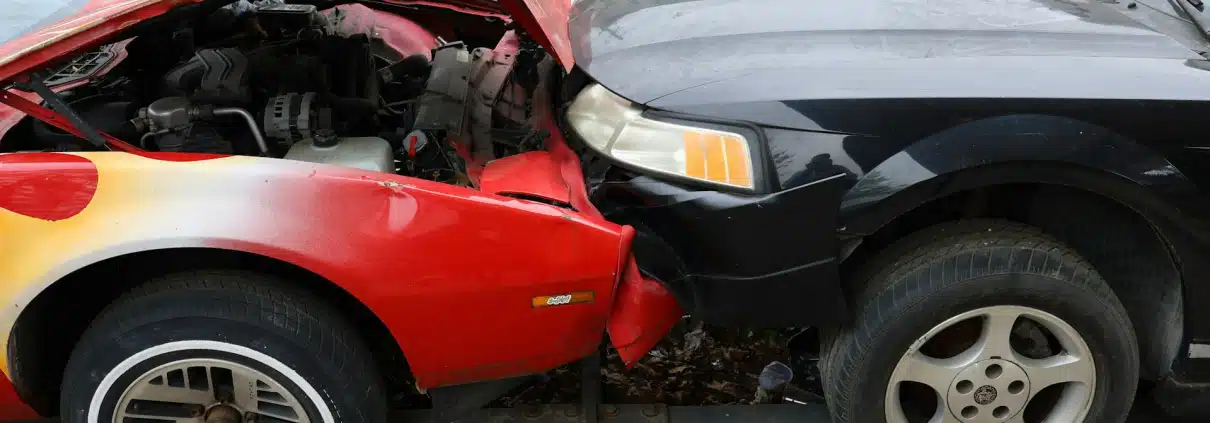 Autounfall mit 2 beteiligten Autos